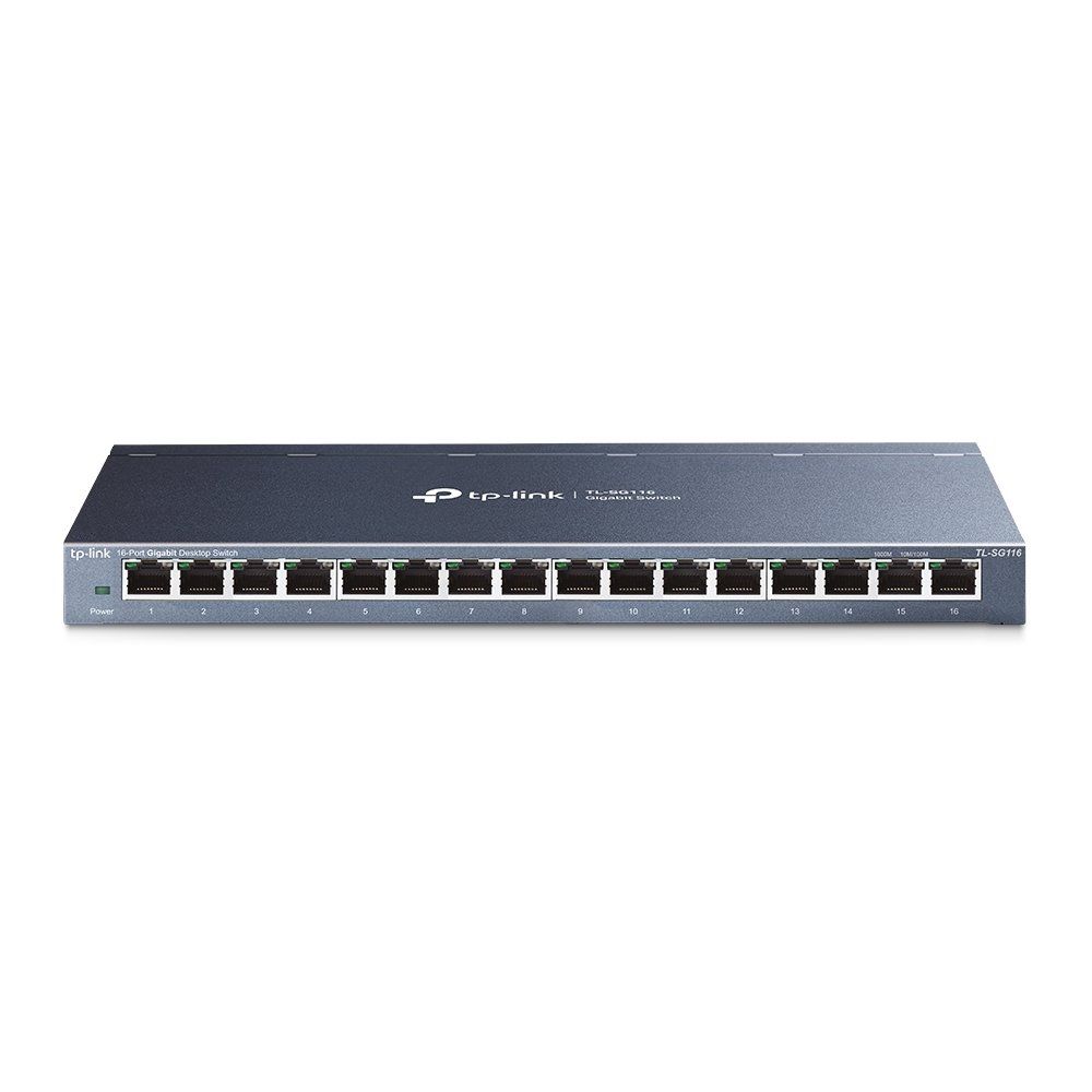 TP-Link TL-SG116 network switch Unmanaged Gigabit Ethernet (10/100/1000) Black - Image 1