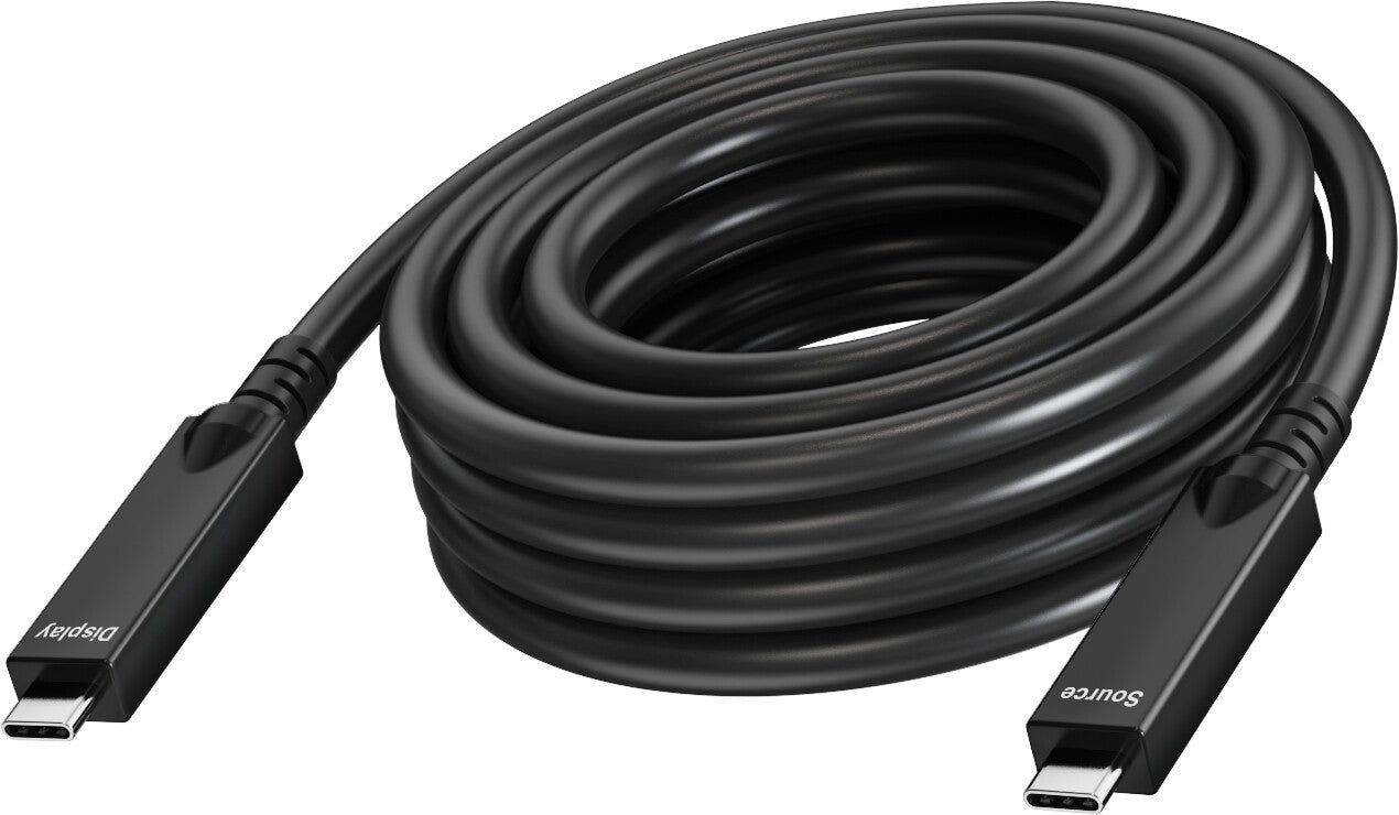 Vision TC 15MUSBC/BL USB cable 15 m USB C Black - Image 1