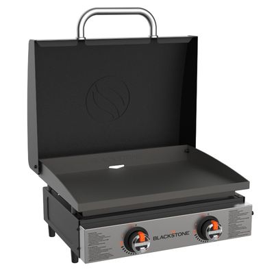 BLACKSTONE 2144EU 22" Tabletop Gas BBQ - Silver & Black