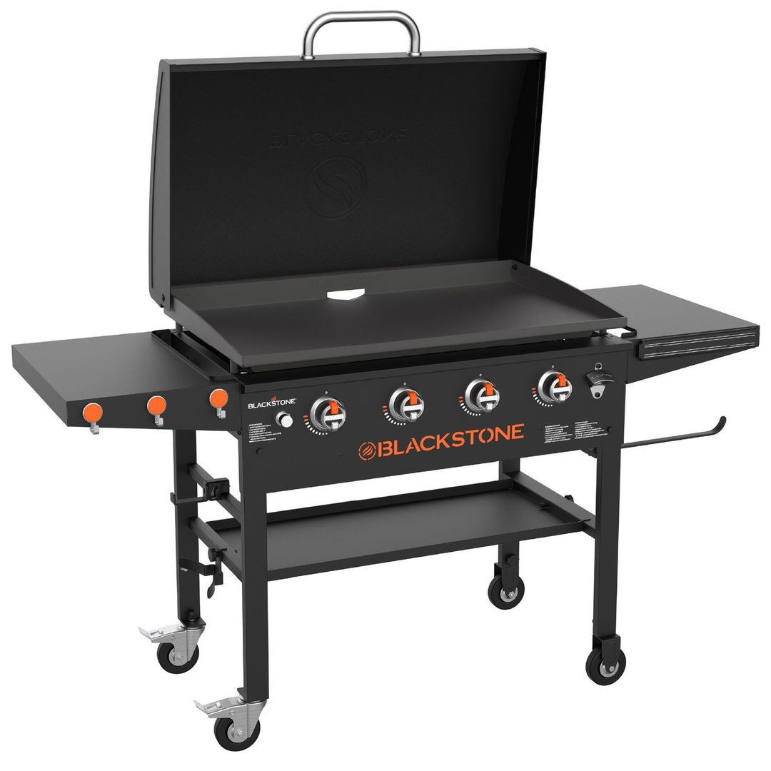 BLACKSTONE 2151EU 36" Gas BBQ with Hood - Black - Image 1