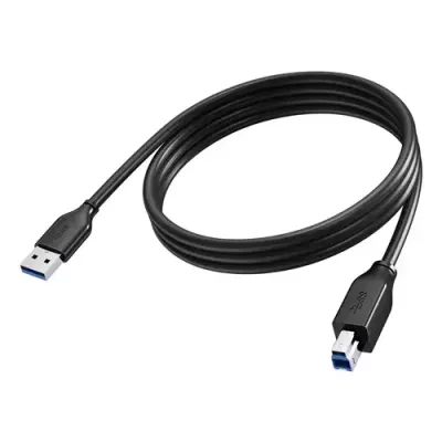 Vision TC 2MUSB3.0/BL USB cable USB 3.2 Gen 1 (3.1 Gen 1) 2 m USB A USB B 5 Gbit/s Black - Thumbnail 2
