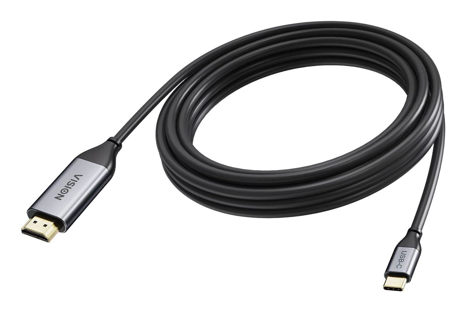 Vision TC 5MUSBCHDMI/BL video cable adapter 5 m USB Type-C HDMI Type A (Standard) Black - Image 1