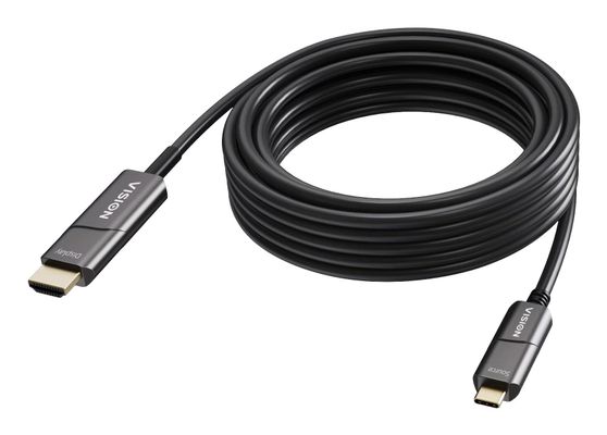 Vision TC 10MUSBCHDMI+/BL video cable adapter 10 m USB Type-C HDMI Type A (Standard) Black