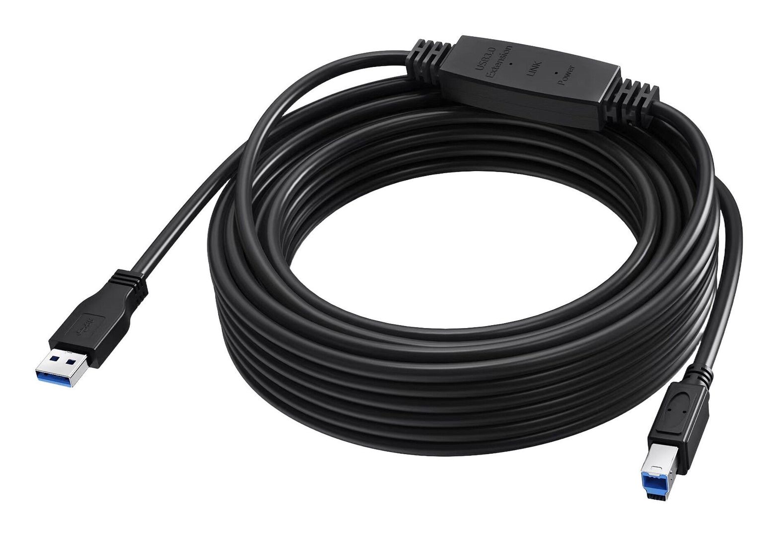 Vision TC 10MUSB3.0+/BL USB cable USB 3.2 Gen 1 (3.1 Gen 1) 10 m USB C USB B 5 Gbit/s Black - Image 1