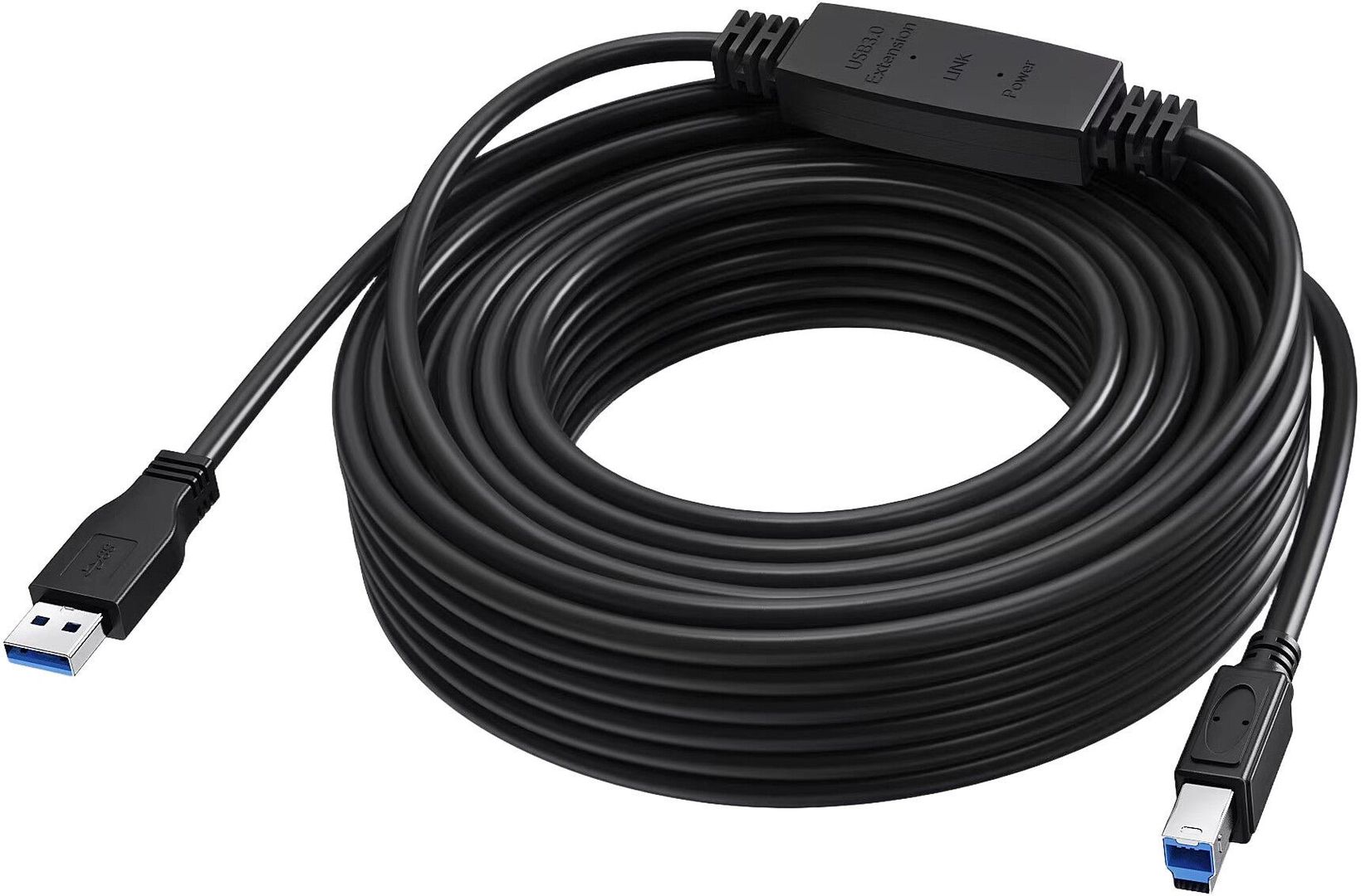 Vision TC 15MUSB3.0+/BL USB cable USB 3.2 Gen 1 (3.1 Gen 1) 15 m USB C USB B 5 Gbit/s Black - Image 1