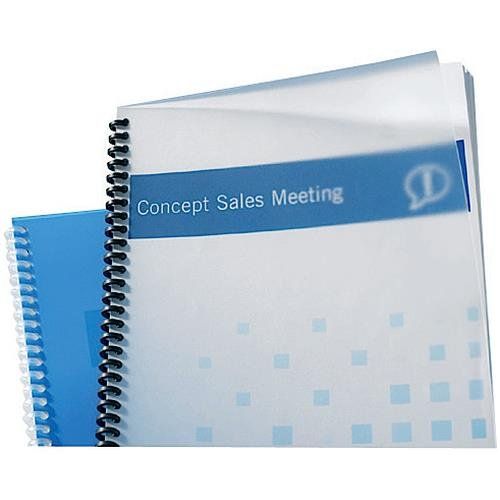 GBC Binding Cover Poly Clear View A4 300 Micron Frosted - Image 1