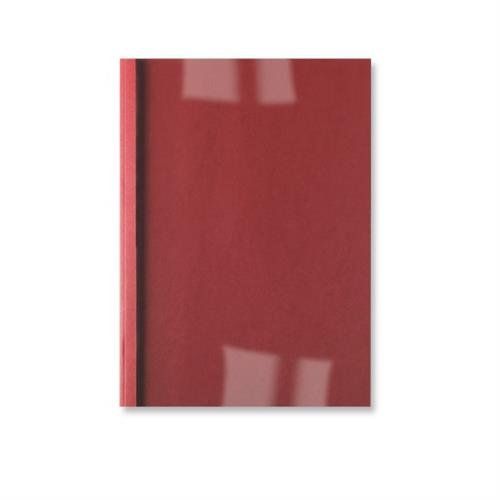 GBC LeatherGrain Thermal Binding Covers 1.5mm Red (100) - Image 1