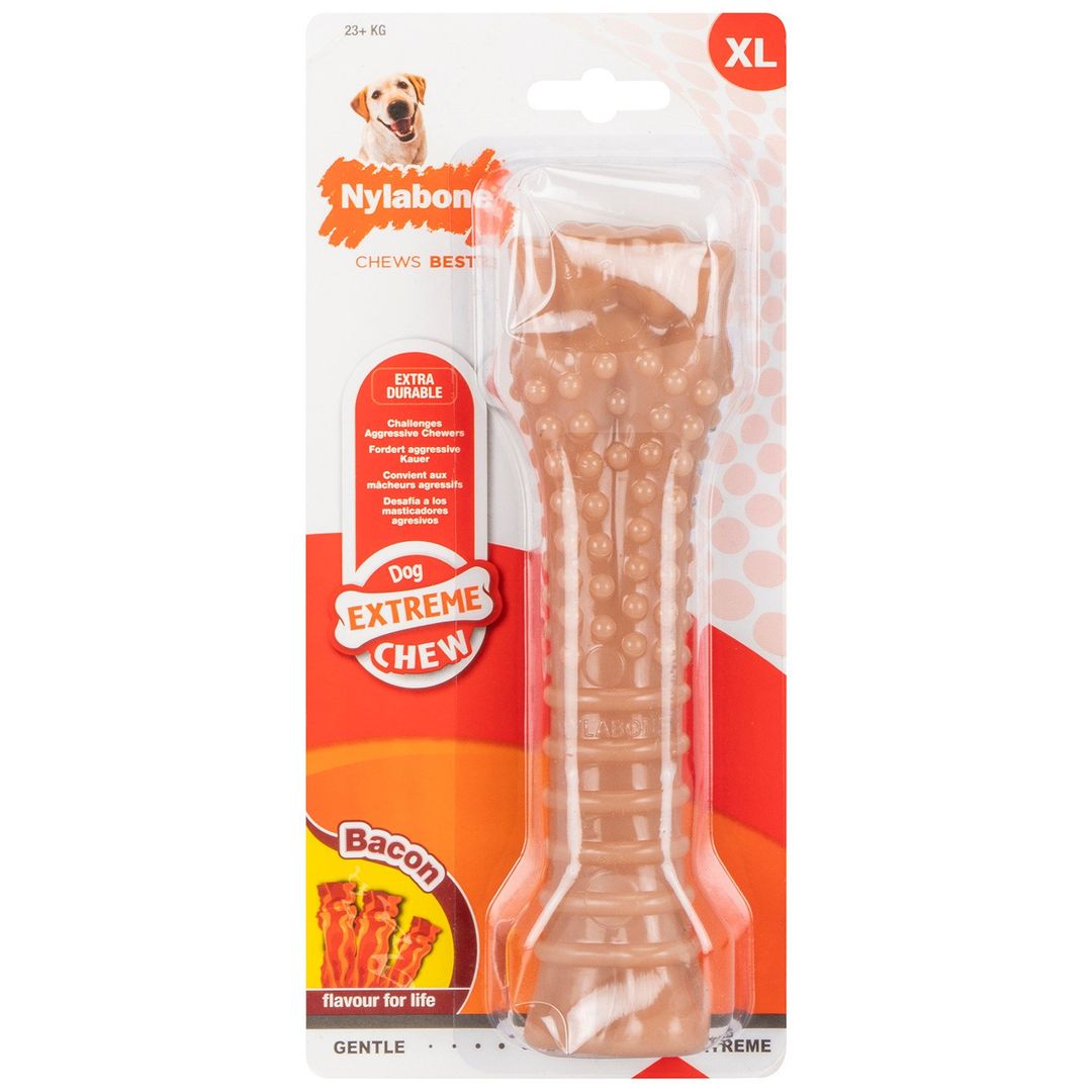 Nylabone Dura Chew Bone - Bacon - Image 1