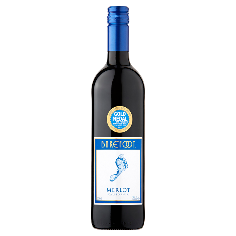 Barefoot Merlot Red Wine, 75 cl - Image 1