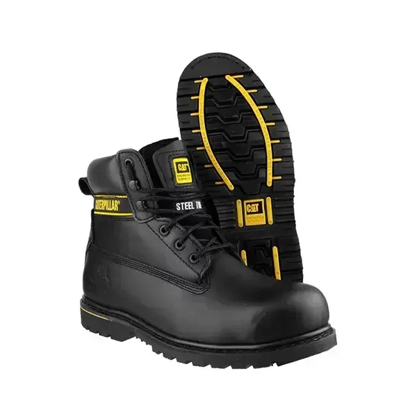 Caterpillar Catapillar Safety Boots Black Holton Size 10 | 12806-15306-08 | Euro Car Parts - Image 1
