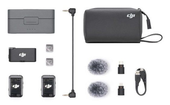DJI Mic 2 (2TX+1RX+Case) Black - Image 1