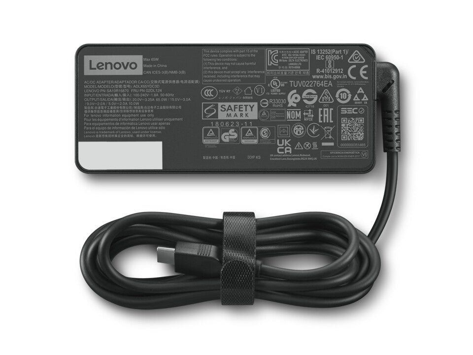 Lenovo GX20P92521 power adapter/inverter Indoor 65 W Black - Image 1
