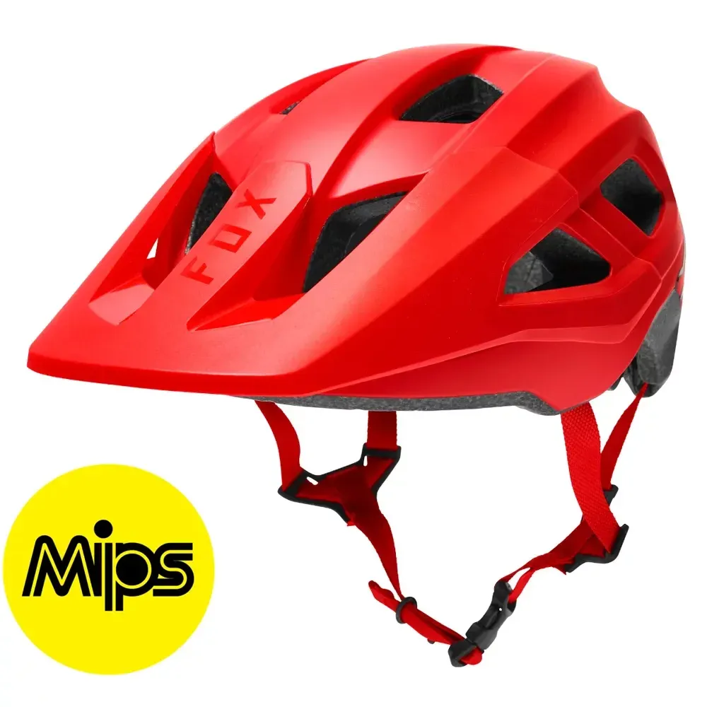 Fox Mainframe MIPS MTB Helmet Fluorescent Red - Image 1