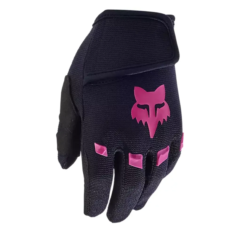 Fox Dirtpaw Kids MTB Gloves Black/Pink - Image 1