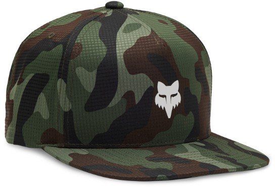 Fox Head Camo Tech Snapback Hat One Size Green Camo - Thumbnail 2