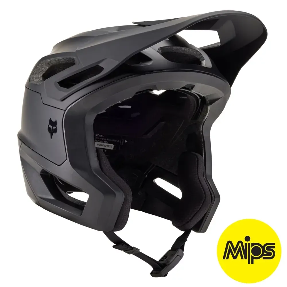 Fox Dropframe Pro MIPS MTB Helmet Matte Black - Image 1