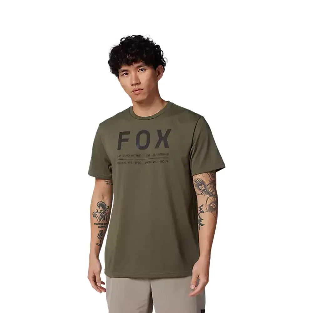 Fox Non Stop Tech SS Tee Olive Green - Image 1