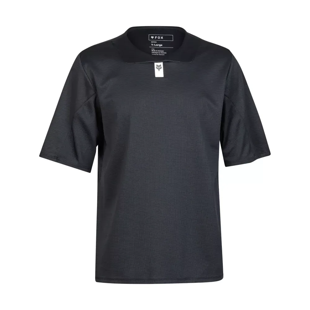 Fox Youth Defend SS Jersey Black - Image 1