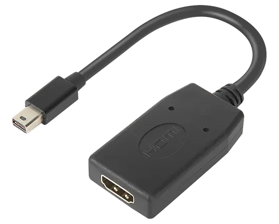 Lenovo 4X90Q93976 video cable adapter Mini DisplayPort HDMI Black - Image 1