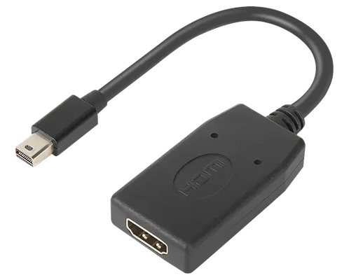 Lenovo 4X90Q93976 video cable adapter Mini DisplayPort HDMI Black