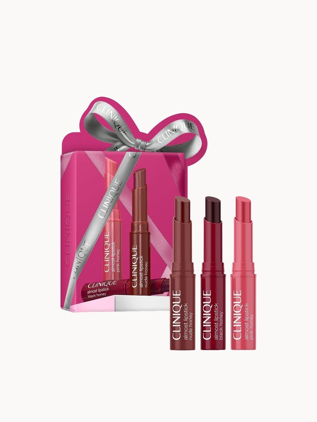Clinique Grab & Go Almost Lipstick Honey Shades Makeup Gift Set (Worth £47.37) - Image 1