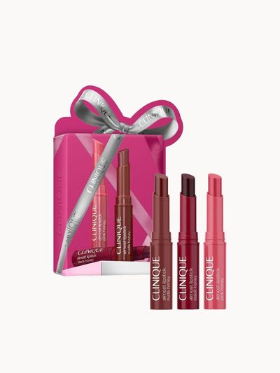 Clinique Grab & Go Almost Lipstick Honey Shades Makeup Gift Set (Worth £47.37)