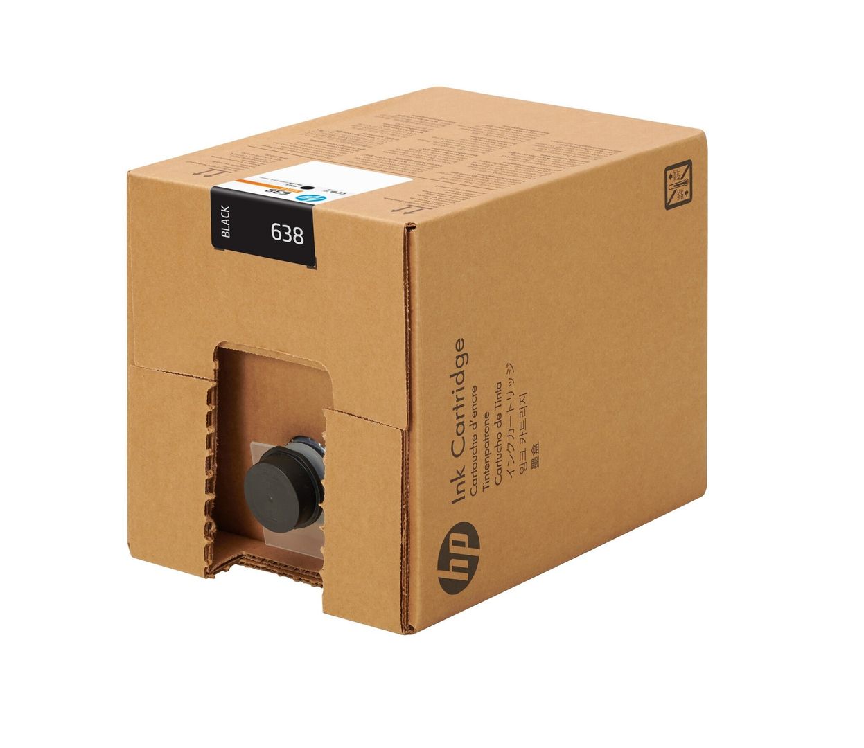 HP 4UV63A/638 Ink cartridge black 10000ml for HP Stitch S 1000 - Image 1