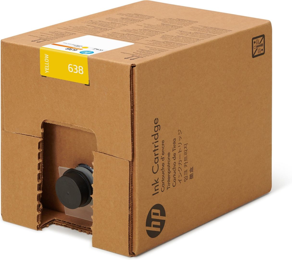 HP 4UV66A/638 Ink cartridge yellow 10000ml for HP Stitch S 1000 - Image 1