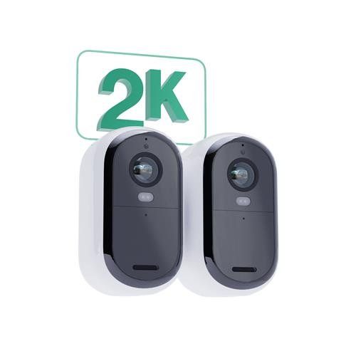 Arlo Essential 2K Outdoor Security Camera, 2-pack - Image 1