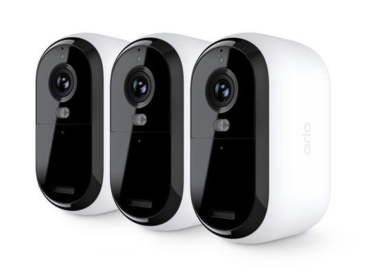 ARLO Essential 2K Quad HD WiFi Security Camera - 3 Cameras, White, White