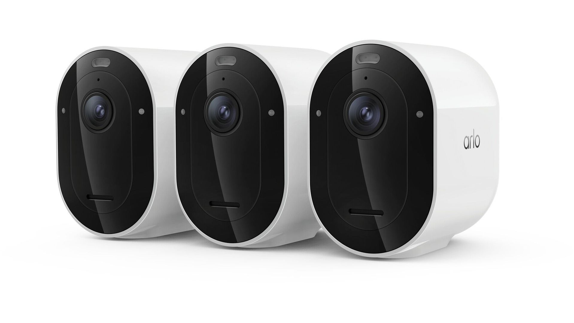 Arlo Pro 6 2K+ Wire-Free Spotlight Security Camera 3-Pack white - Image 1
