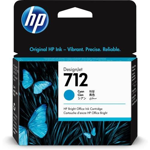 HP 3ED67A/712 Ink cartridge cyan 29ml for HP DesignJet T 200 - Image 1