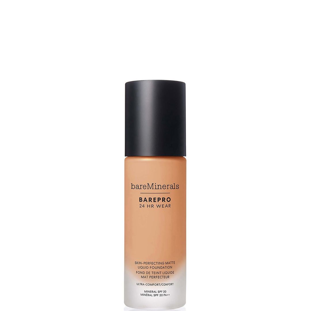 bareMinerals Barepro 24Hr Matte Comfort Liquid Foundation Mineral Spf20 30ml (various shades) - Med. 37 Warm - Image 1