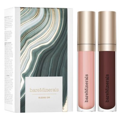 bareMinerals Gleam On - Full Size Mineralist Lip Gloss-Balm Duo (Worth