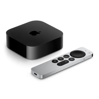 Apple TV 4K Black. Silver 4K Ultra HD 128 GB Wi-Fi Ethernet LAN