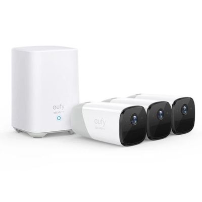 Eufy EufyCam 2 Pro - 3 Cam Kit with HomeBase 2 (2K)