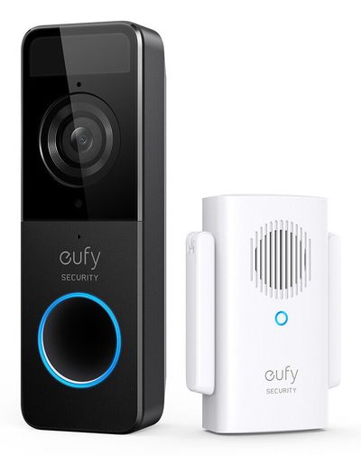 Eufy Security. Wi-Fi Video Doorbell Kit. White. 1080p-Grade Resolution