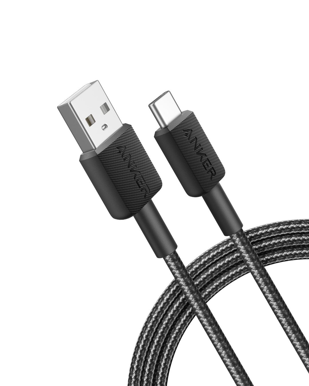 ANKER 322 USB Type-C to USB Type-A Cable - 0.9 m, Black - Image 1