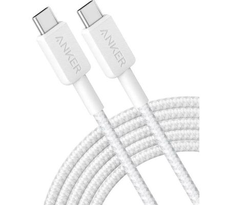 ANKER USB Type-C Braided Cable - 3 m, White, White