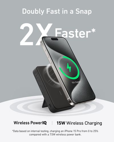 Anker 633 10000 mAh Wireless charging Black - Thumbnail 2