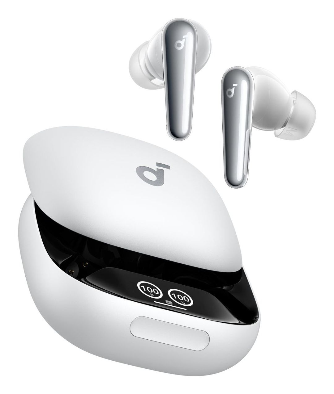 SOUNDCORE Liberty 4 Pro Wireless Bluetooth Noise-Cancelling Earbuds - White, White - Image 1
