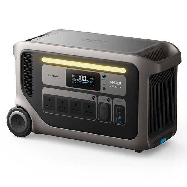 ANKER SOLIX F3000 3072 Wh Portable Power Station, Silver/Grey,Black - Image 1