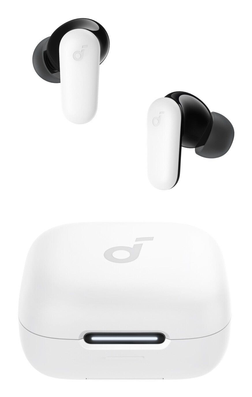 Soundcore R60i Wireless Bluetooth Noise-Cancelling Earbuds - White, White - Image 1