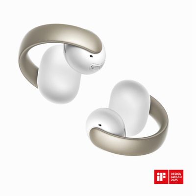 SOUNDCORE AeroClip Wireless Bluetooth Earbuds - White, Gold,White