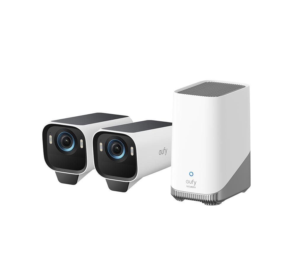 Eufy eufyCam S3 Pro 2-Cam Kit Bullet IP security camera Outdoor 3840 x 2160 pixels Wall - Image 1