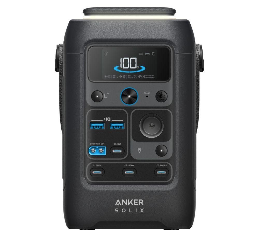ANKER SOLIX C300X DC 288 Wh Smart Portable Power Station - 2.8 kg, Black - Image 1