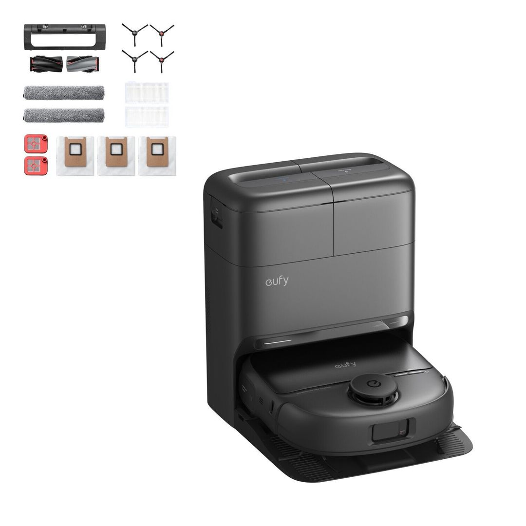 EUFY Omni C28 Pro Robot Vacuum & Mop with All-in-One Station & Accessory Kit - Black, Black - Image 1