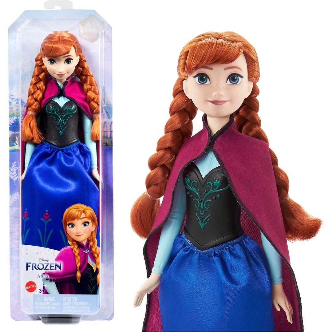 Disney Princess Frozen Anna Doll - Orange - Image 1
