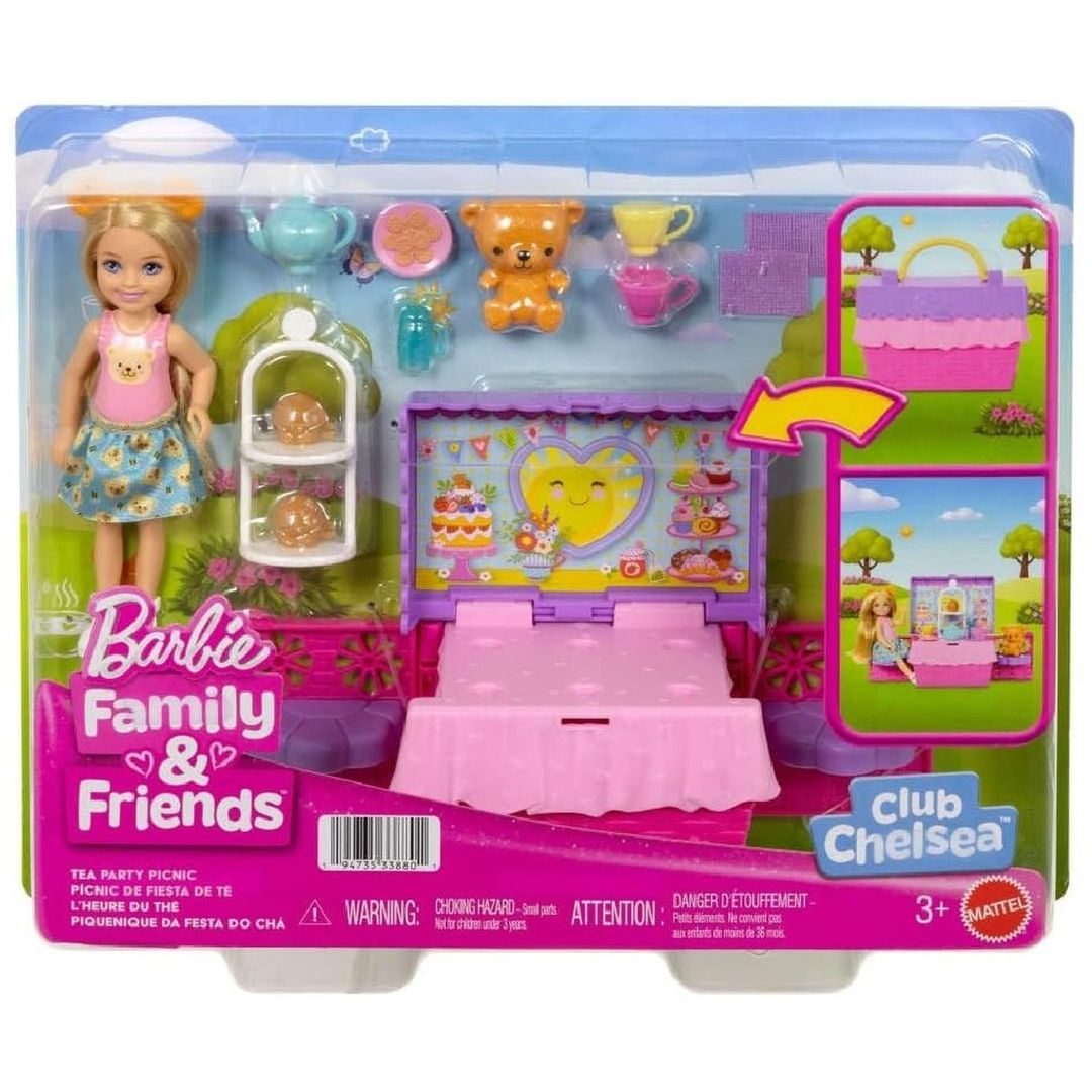 Barbie Chelsea Outdoor Tea Party Picnic - Pink - Image 1