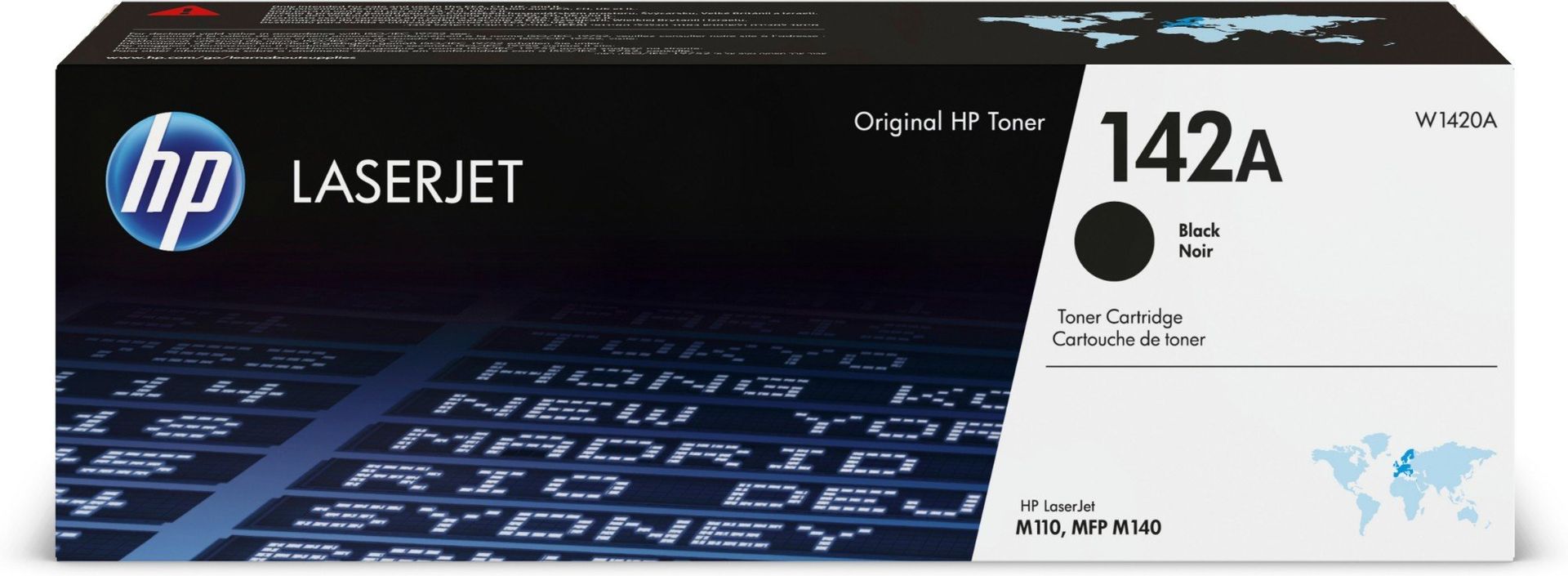 HP 142A Black Toner Cartridge, Black - Image 1